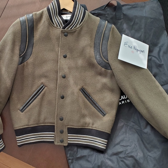 AUTHENTIC YSL Teddy Classic Wool & Leather - Picture 2 of 6